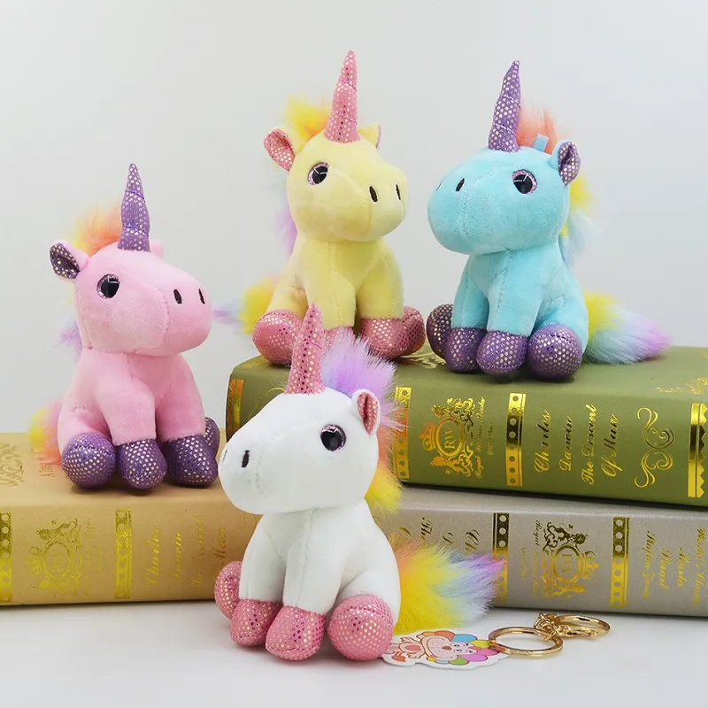 

Плюшевая игрушка-брелок в виде единорога, 14 см