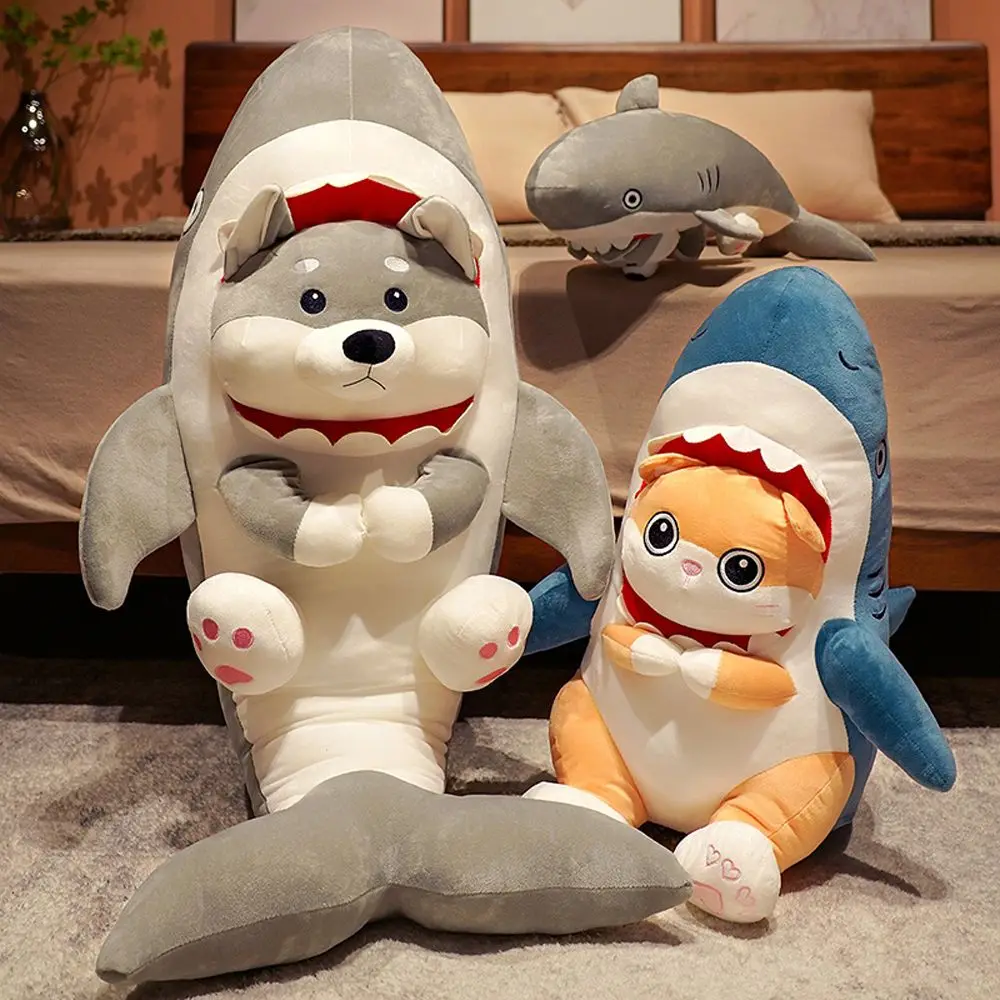 

Doll Soft Toy Cats Dog Turn into Shark Soft Pillow Shark Plush Toys Shark Plush Doll Stuffed Animals Toy Shark Cat Doll