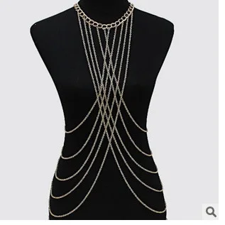 Женская пляжная цепочка с кисточками