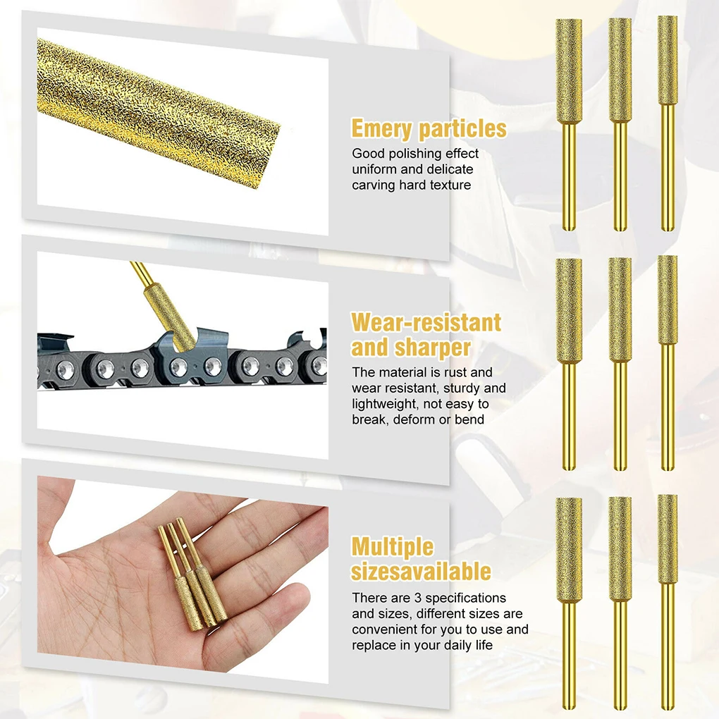 

24 Pieces Set Chainsaws Grinding Stone Portable Polishing Anti-rust Alloy Jewelry Ceramic Sharpener Sharpening Tool