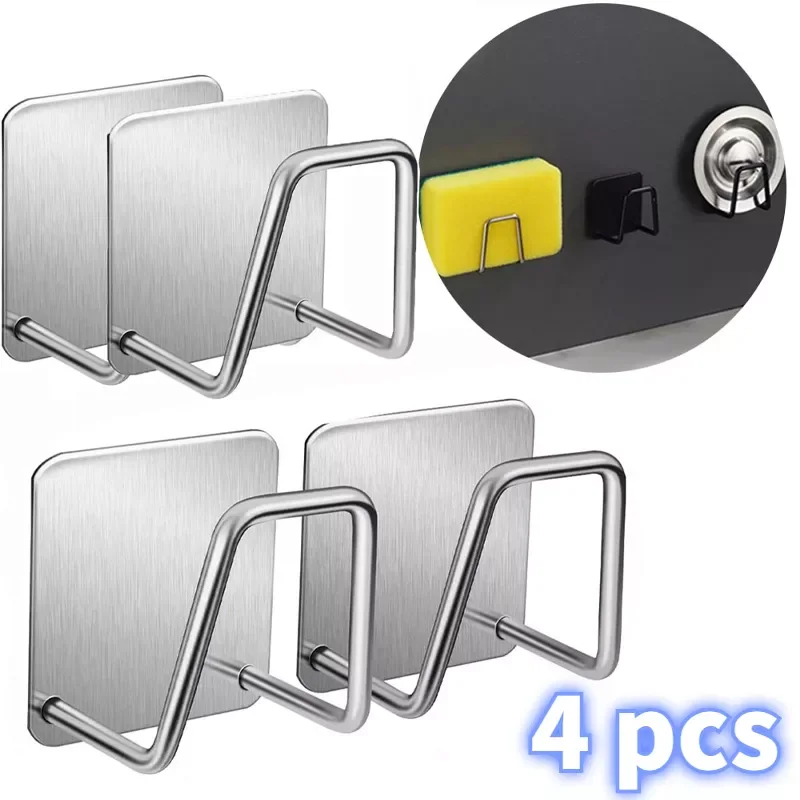 

Kitchen Sponge Storages Sink Drain Drying Rack Shelf Toilet Bathroom Sponge Holder Cleaning Sponge Rack Hooks Accessories Tools