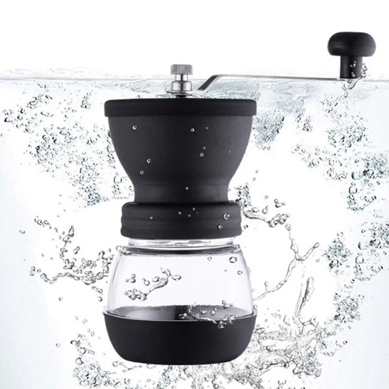 

Free Shipping Stainless Steel Coffee Grinder Hand Crank Portable Scale Hand Coffee Grinder With Adjustable Settings With Grinder