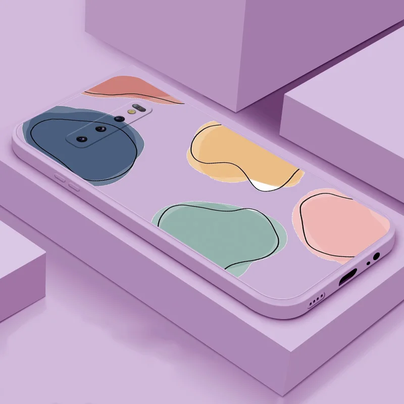 

For Samsung Galaxy S10e S10 Lite S10 Plus soft phone case TPU silicone phone coque Plant simple color back cover phone case