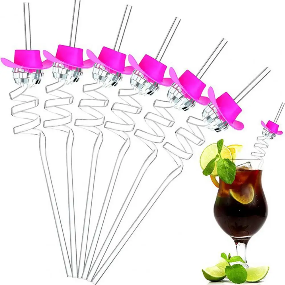 

Соломинки 6 шт./набор, многоразовые соломинки для украшения дня рождения