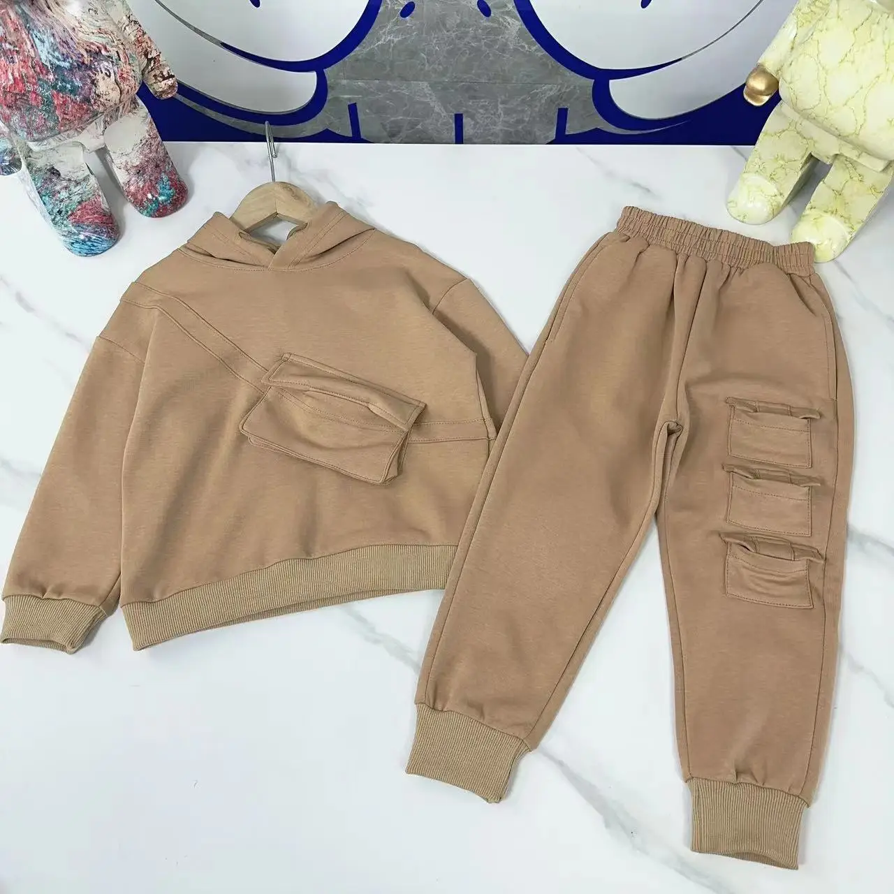 

Autumn Baby Boys Sweatshirts Sets 2023 Luxury Kids Clothes Hoodies Fashion Casual Tracksuit Boy Children's Clothing 2pcs Suit