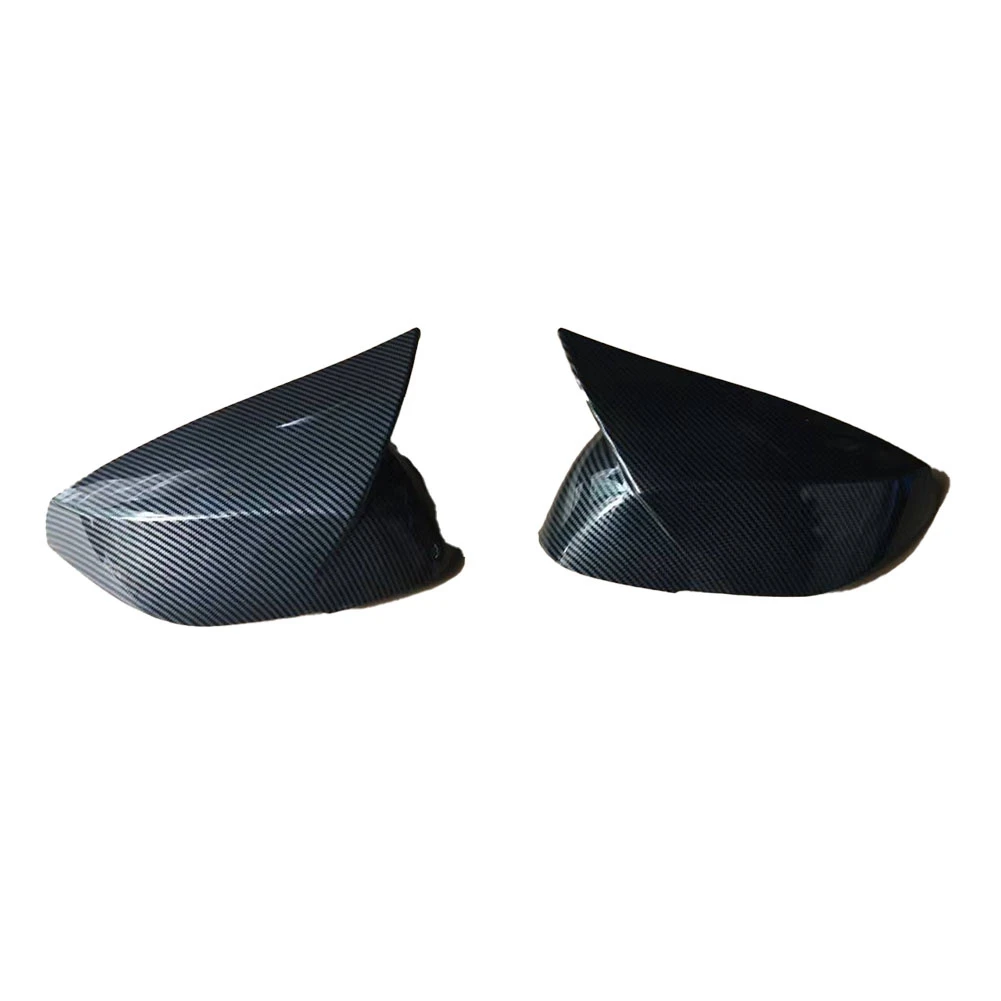 

Rearview Mirror Cover Trim for-Nissan-Infiniti Q50 Q60 Q70 2014-2022 Carbon Fiber Ox Horn Side Mirror Shell Reverse Caps