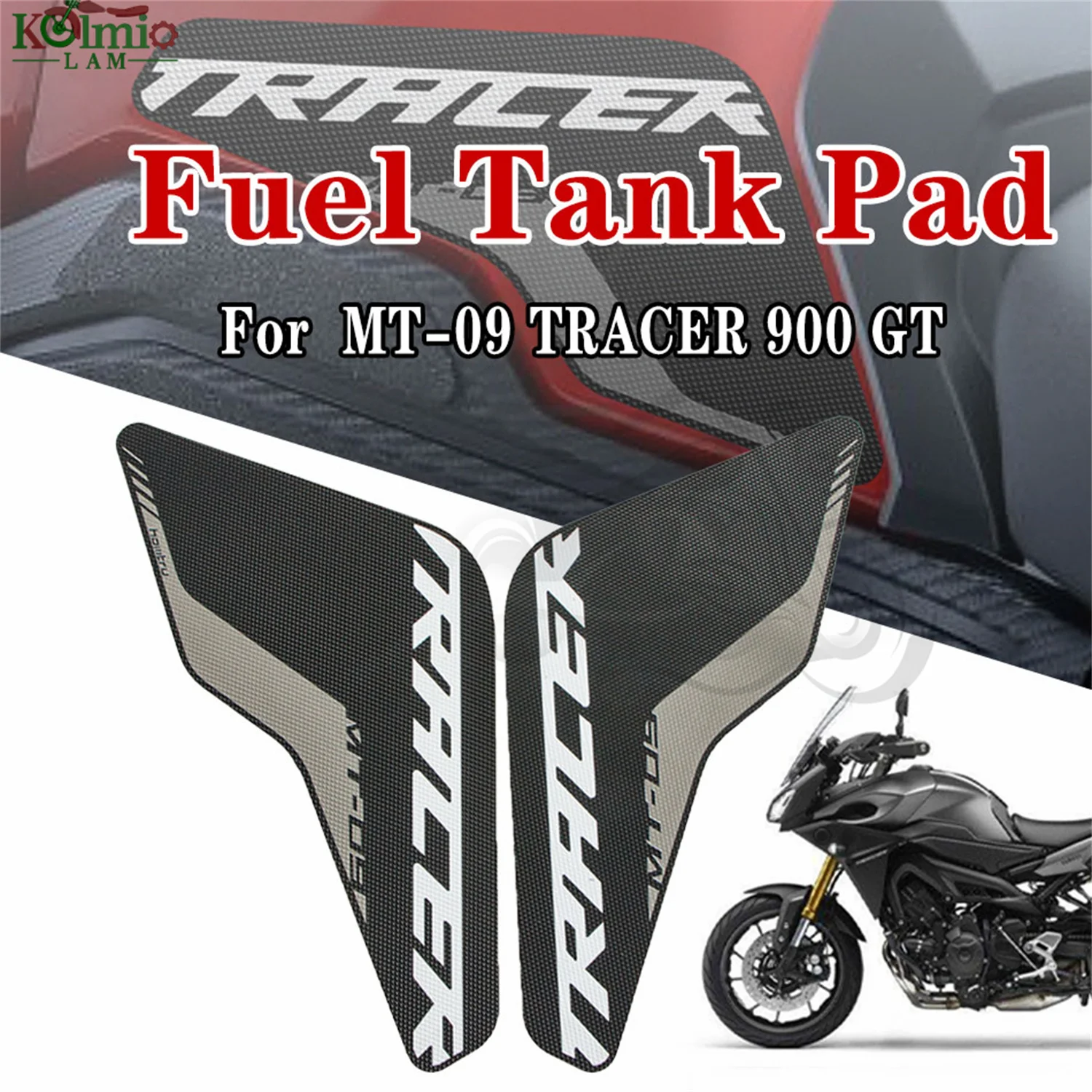 

Fit for YAMAHA 2015 - 2021 MT09 MT-09 TRACER 900 GT Motorcycle Tank Traction Side Pad Gas Fuel Knee Grip Decal 2020 2019 2018 17