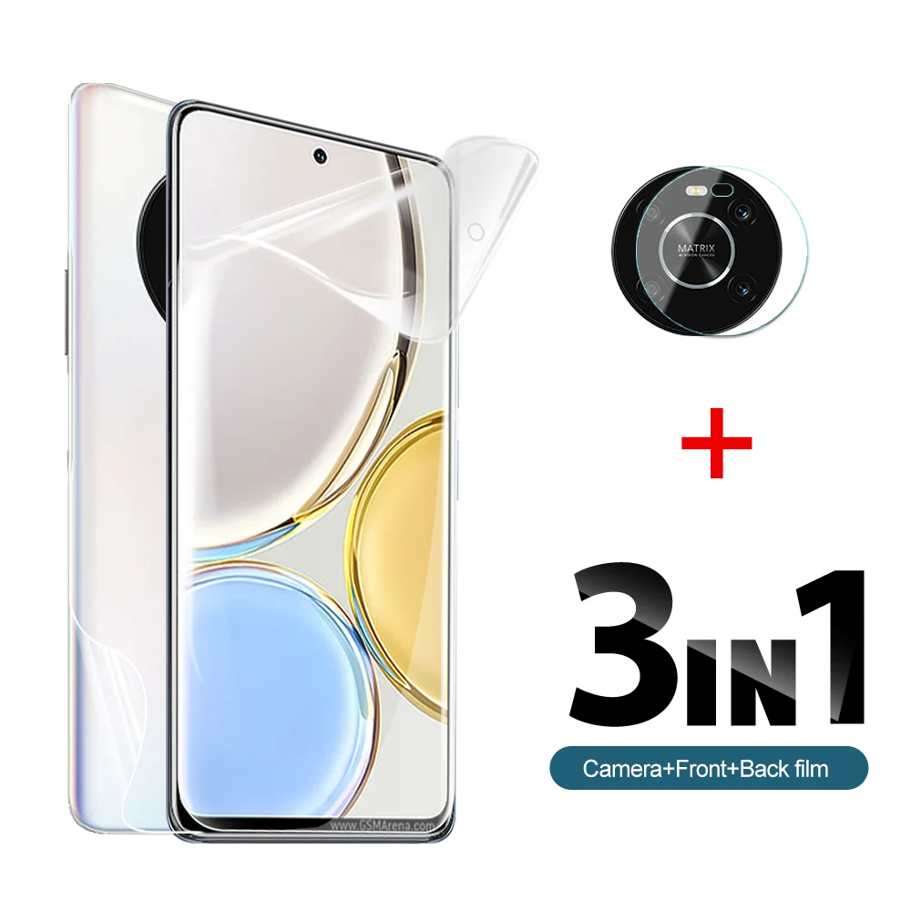 

3-в-1 Передняя и задняя Гидрогелевая пленка для Honor Magic4 Lite объектив камеры Стекло Magic 4 Pro 4Pro Magic4Lite Защитная пленка для телефонов