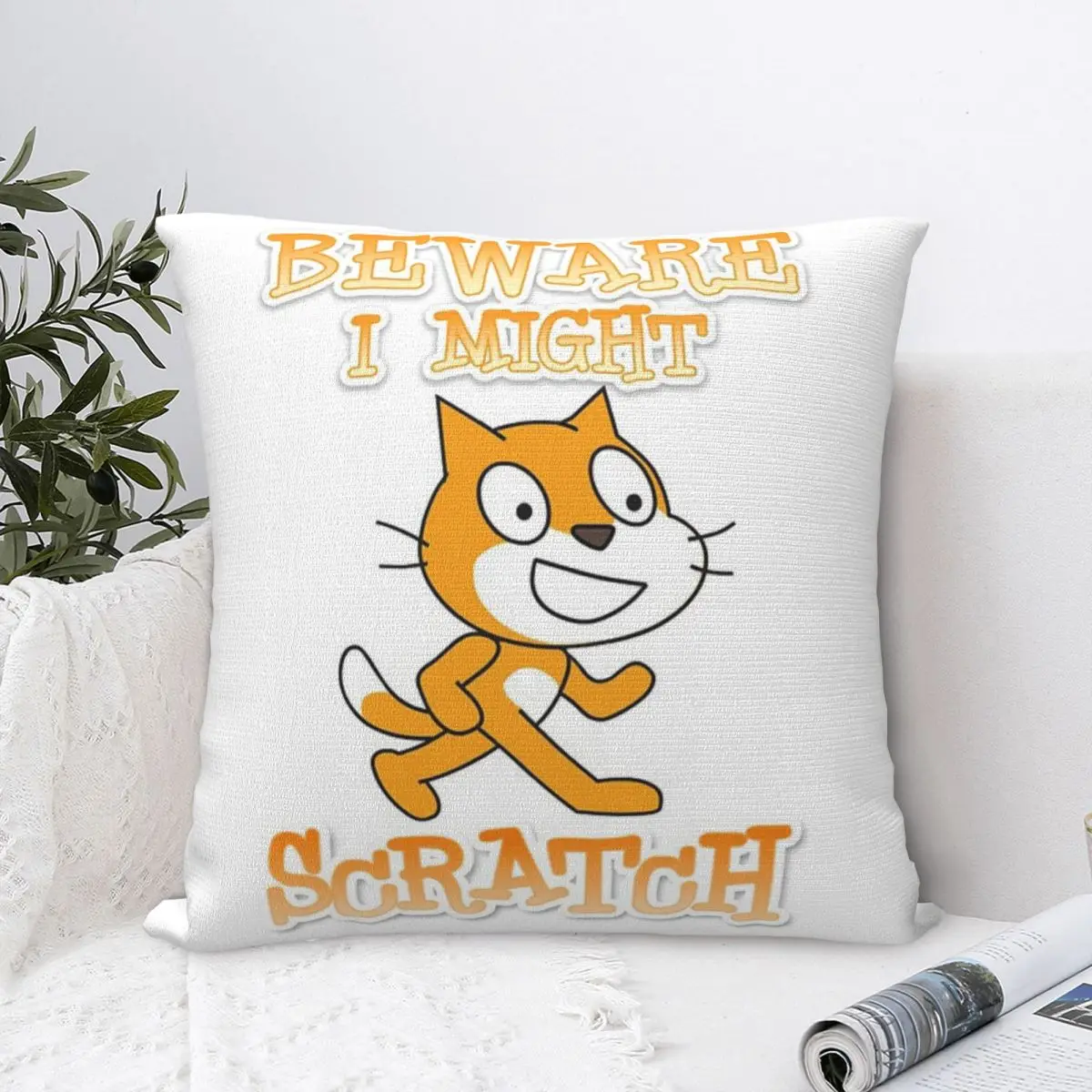 ПОБЕДИТЕЛЬНЫЙ КОД ДЕТЕЙ! - Наволочка SCRATCH CAT наволочка большой размер