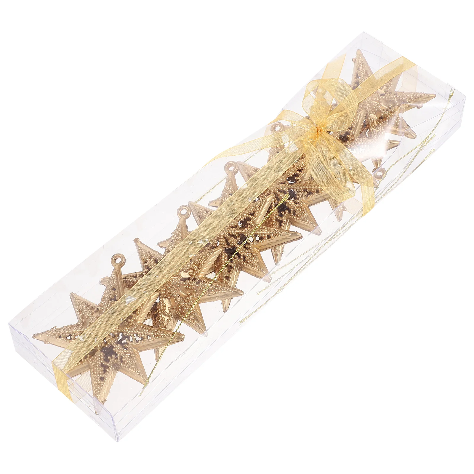 

Christmas Star Pendant Xmas Decor Plastic Glowing Stars Ornament Home Decoration