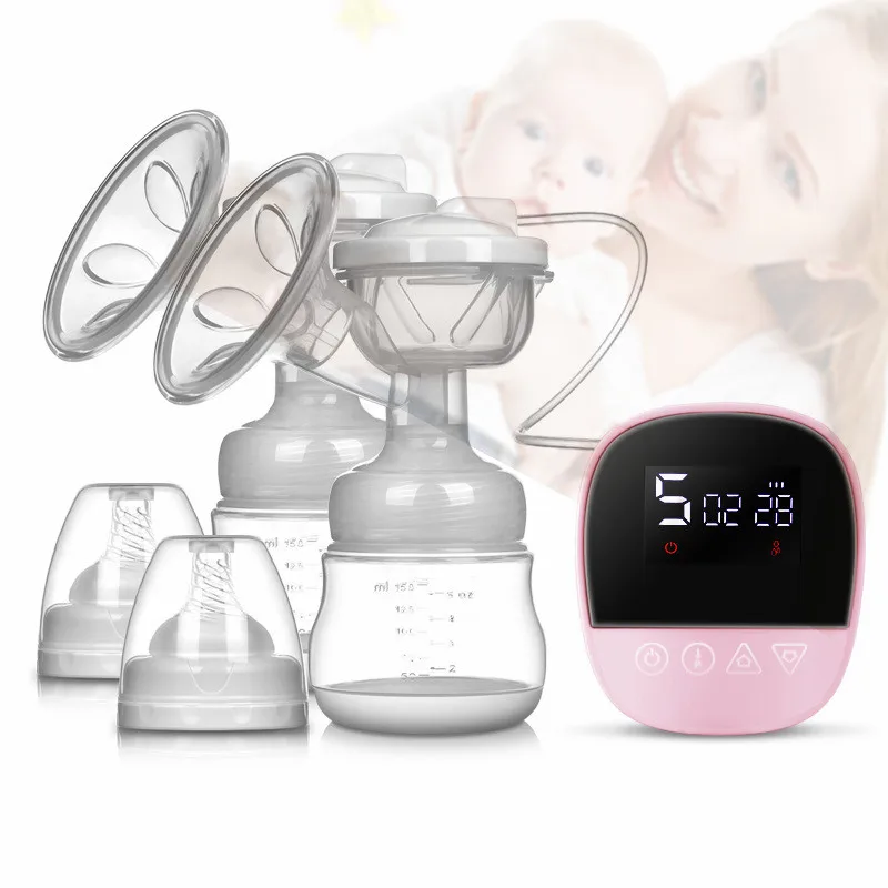 

Одиночный двойной Электрический молокоотсос с зарядкой, автоматическая бутылка для грудного вскармливания, соска для грудного вскармливания, Детские аксессуары, ЖК-дисплей
