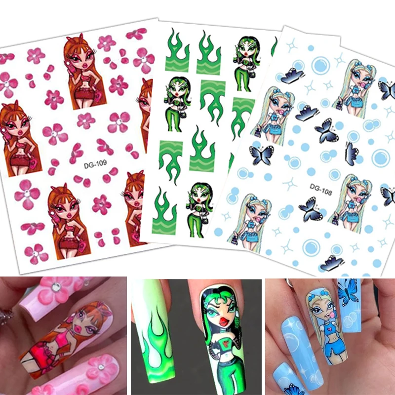 

1 шт., 3D наклейки для ногтей