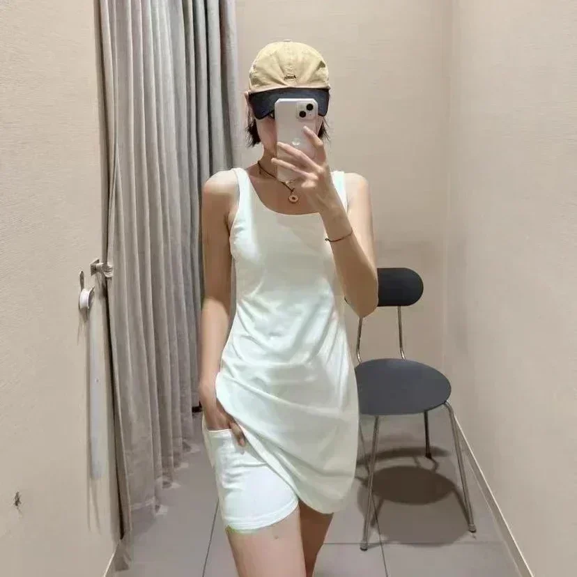 Лимонная женская юбка для йоги теннис тренажерный зал фитнес эластичная