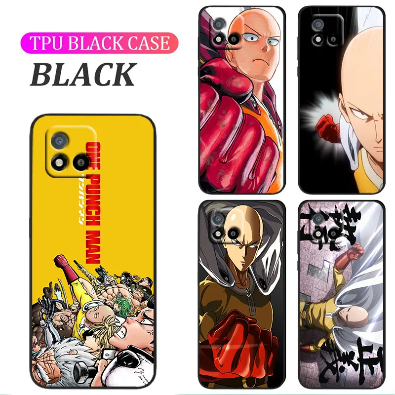 

Anime One Punch Man Cover For OPPO A74 A72 A53 Reno 7 6 5 4 2 Find X3 X2 Z Lite Neo Pro Plus SE Black Phone Case