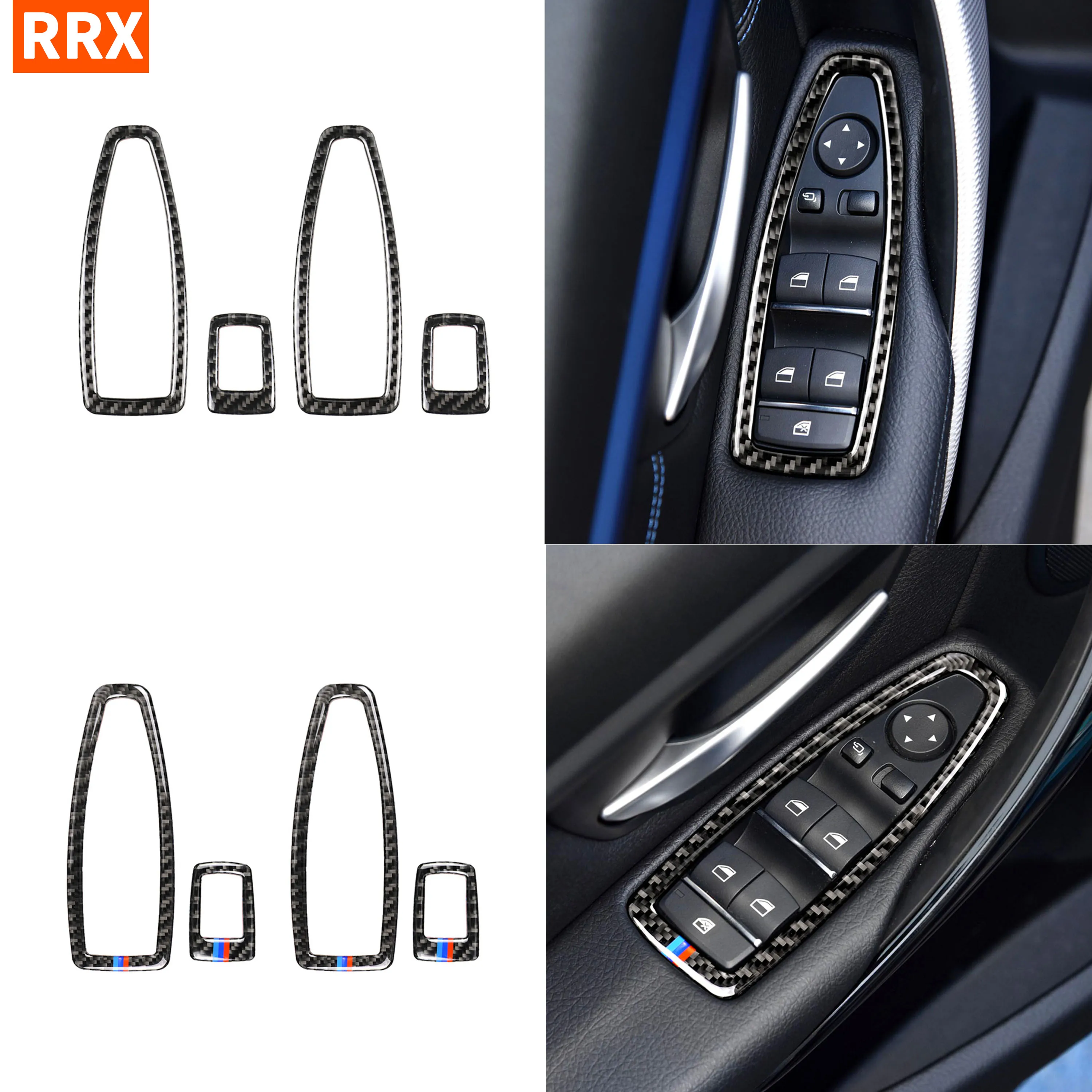 

Для BMW F20 2012-2016 F30 3GT F34 2013-2016 панель стеклоподъемника рамка из углеродного волокна наклейка крышки