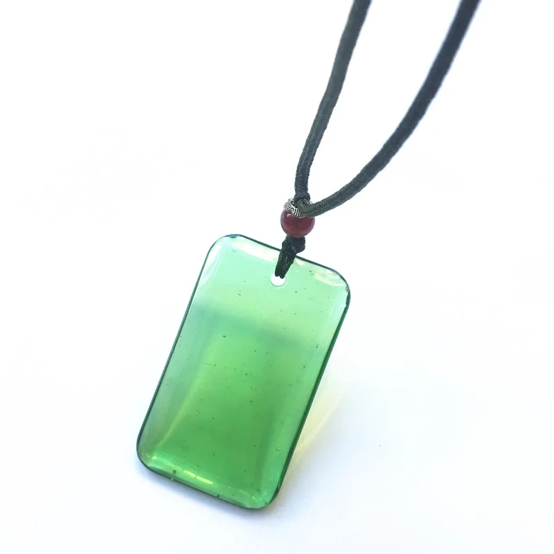 EBUTY квадратное стекло искусственное зеленое 5000 + ионы для здоровья мужчин и