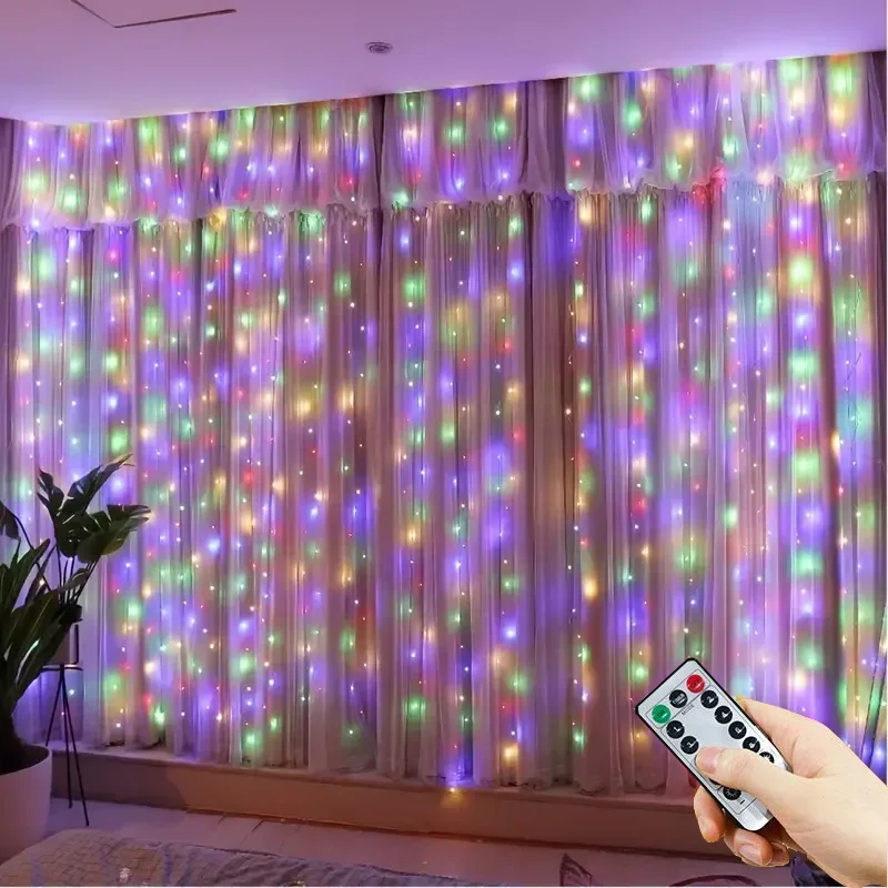 Рождественская гирлянда USB с 8 режимами освещения