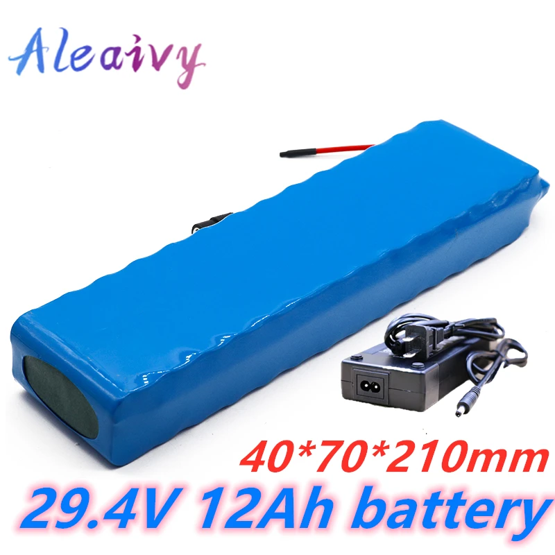 

24V 12ah Battery 7S3P 29.4V 12000mAh Li-ion Battery Pack with 20A Balanced BMS for Electric Bicycle Scooter Power Wheelchair