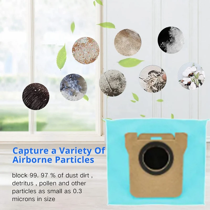 10 шт. мешок для пыли с активированным углем робота-пылесоса Xiaomi X10+ Mijia Omni 1S B101CN/Dreame