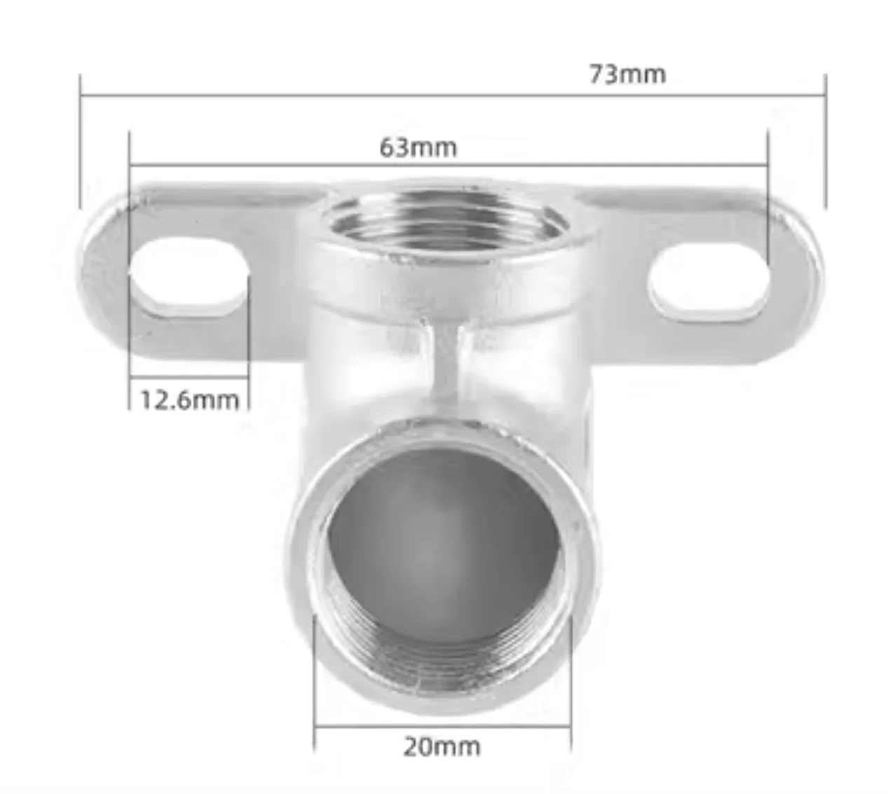 

5pcs 201 Stainless Steel With Base Elbow 90 Degrees Joint Water Pipe Fittings