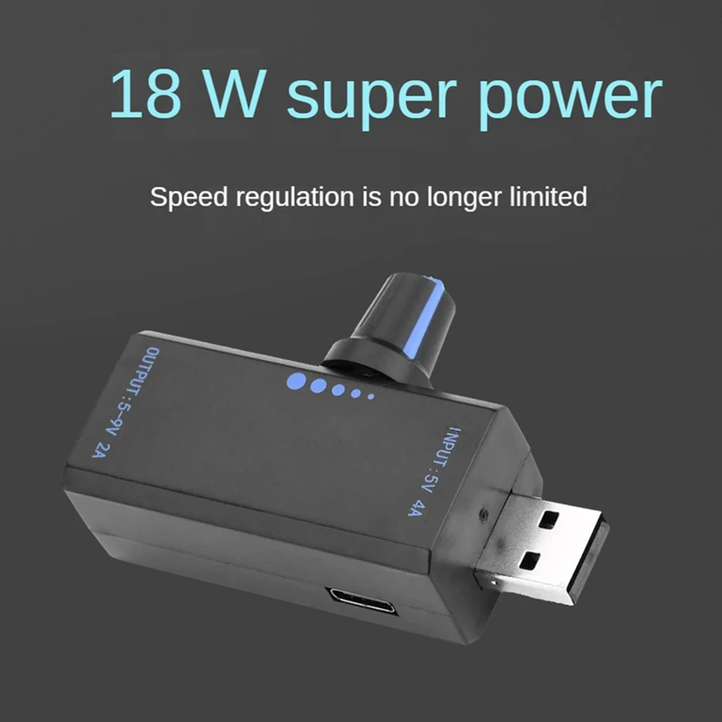 18 Вт высокая мощность USB-регулятор скорости DC5V 4A регулируемый вентилятор-кулер