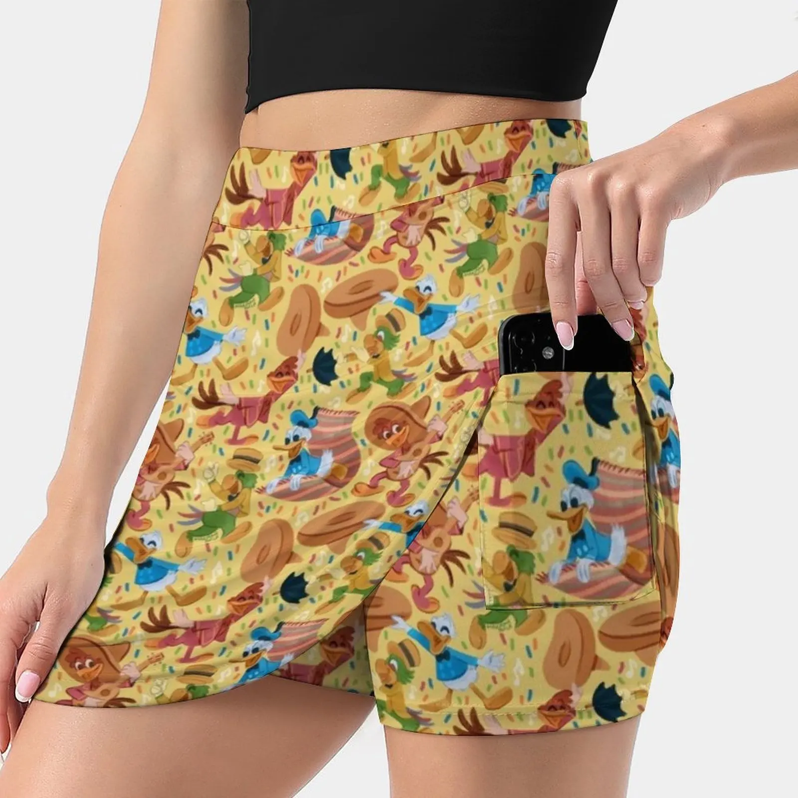 Три счастливых Chappies! Женская юбка Мини-юбки Юбка трапециевидной формы со