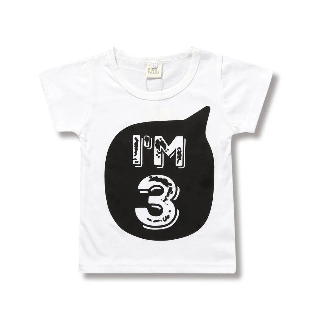 

Toddler Girl Boy Tees Short Sleeve T Shirt Baby Girls Boys 1st 2nd 3rd 4th 5th Birthday Outfit Summer Children Clothes