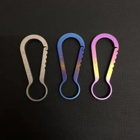 mini titanium keychain backpack buckle mini hanging small large buckle for 25kg design circle creative durable loading
