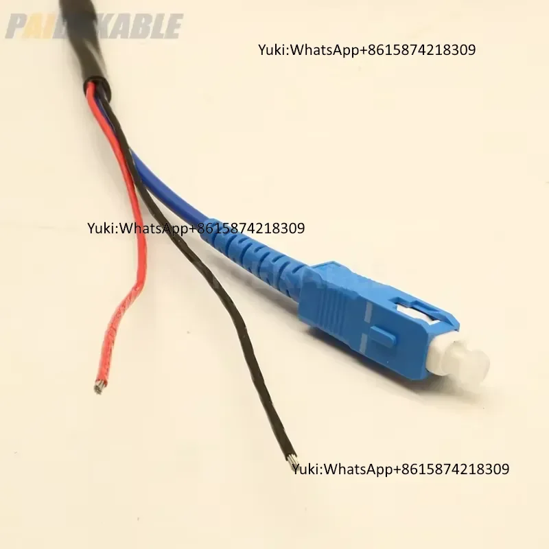 Фото Высококачественный кабель Paide PDK81300 2x18AWG+1SM с оптоволоконной оплеткой, низковольтный, термостойкий, для дронов, с разъемом FC, 1000В постоянного тока №3