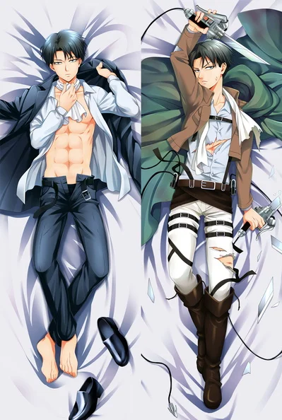 

60x180cmJapanese Anime Shingeki no Kyojin Attack on Titan Dakimakura Eren Jaeger Ackerman Rival Pillowcase Hugging Cushion Cover