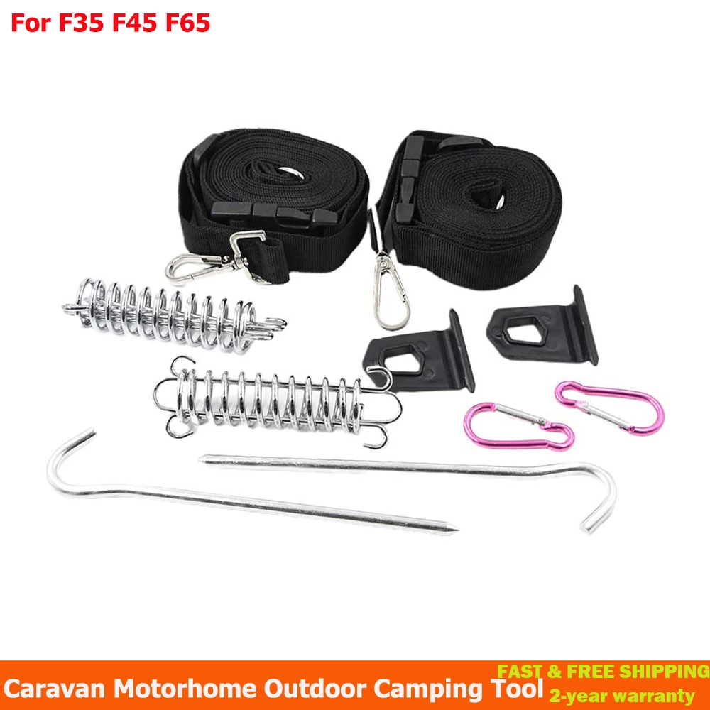 

For F35 F45 F65 Caravan Motorhome Outdoor Camping Tool For Fiamma Awning Tie Down Kit Type S Black