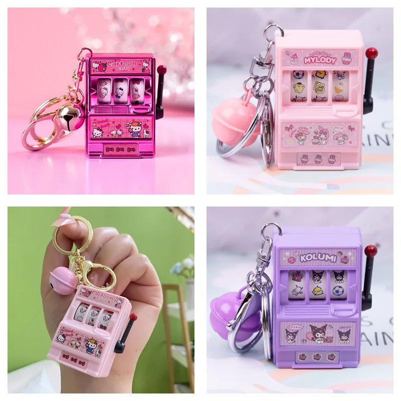 

Брелок Hello Kitty, игрушечная Аниме Кукла Kuromi Kawaii Mini Classic детство Playstation брелок с колокольчиком, игрушка, сумка, подвеска