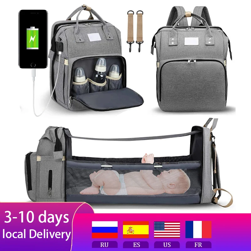 Baby Diaper Bag Nappy Stroller Bags For Baby Maternity Bag Backpacks Crib Newborn Mommy Bag Changing Table Baby Bags For Mom