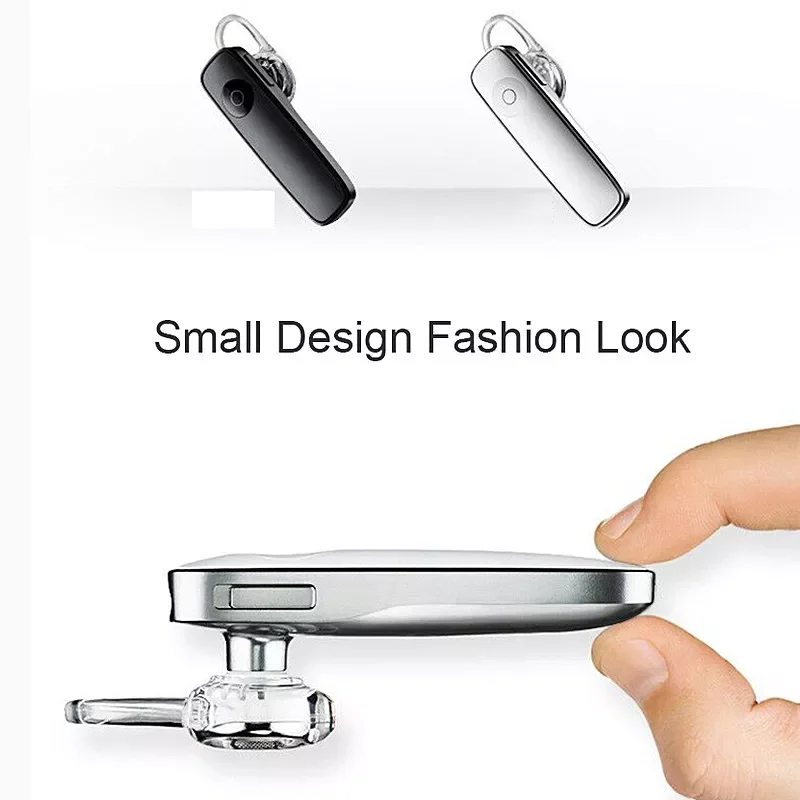 

1PC 4.1 Bass Stereo Headset New M165 Bluetooth Wireless Earphone Hands-free Earloop Earbuds Sports Music Earpieces