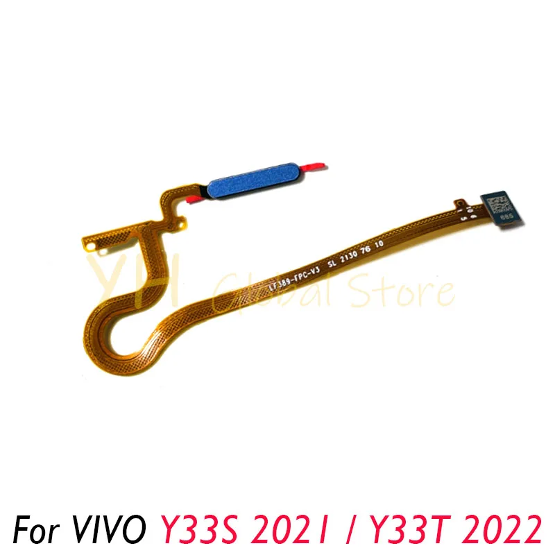 ДЛЯ VIVO Y33S 2021 / Y33T 2022 кнопка Home отпечаток пальца сенсорный датчик гибкий кабель