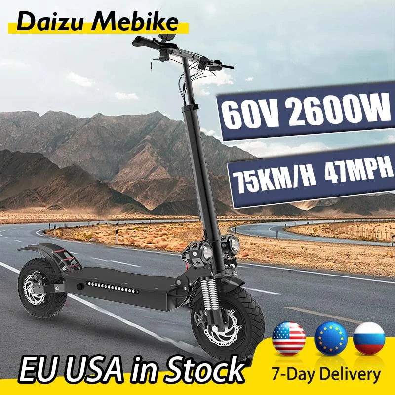 

X700 Pro Electric Scooter 60V 2600W Dual Motor E Scooter 75KM Range 20AH Lithium Battery Foldable Electric Scooters for Adults