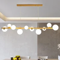 Dining Table Chandelier Glass Lampshade Metal Lamp Body Pendant Lamps For Ceiling Dining Room Cafe Living Room Chandeliers
