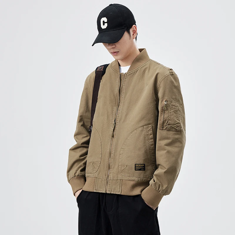 Высококачественная модная повседневная мужская куртка пальто High Street Tide