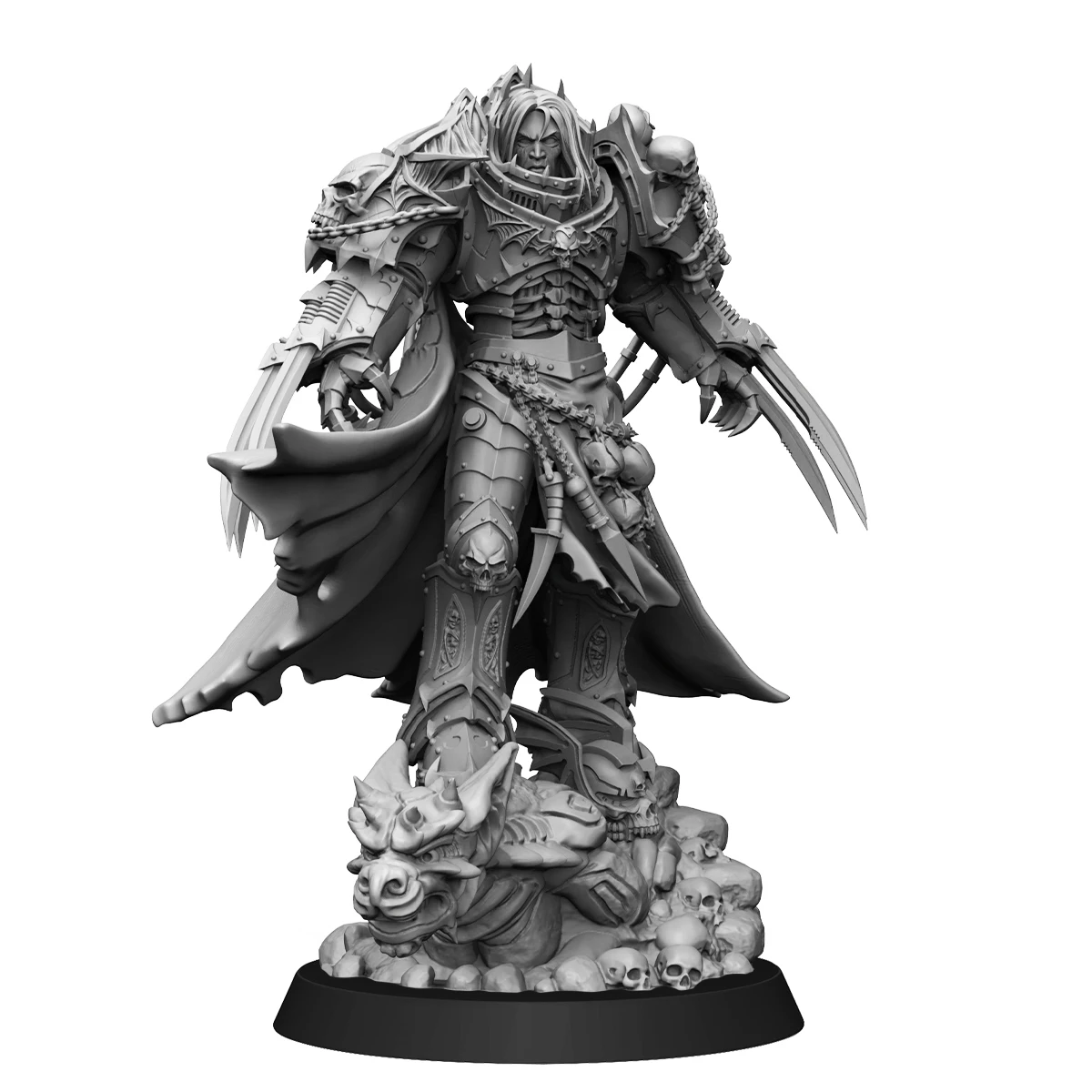 

Миниатюрная Неокрашенная модель из смолы, набор для гаража, ночной солдат Хаоса