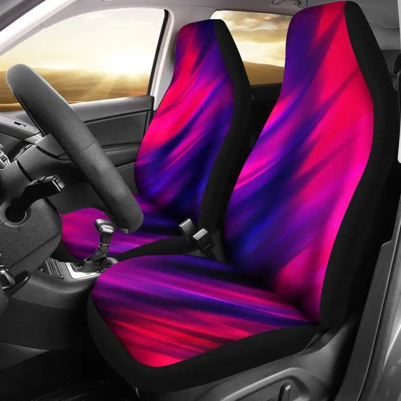 

Blue / Red Color Blend Abstract Art Car Seat Covers Pair, 2 Front Seat Covers, Car Seat Covers, Car Seat Protector, Car Accessor