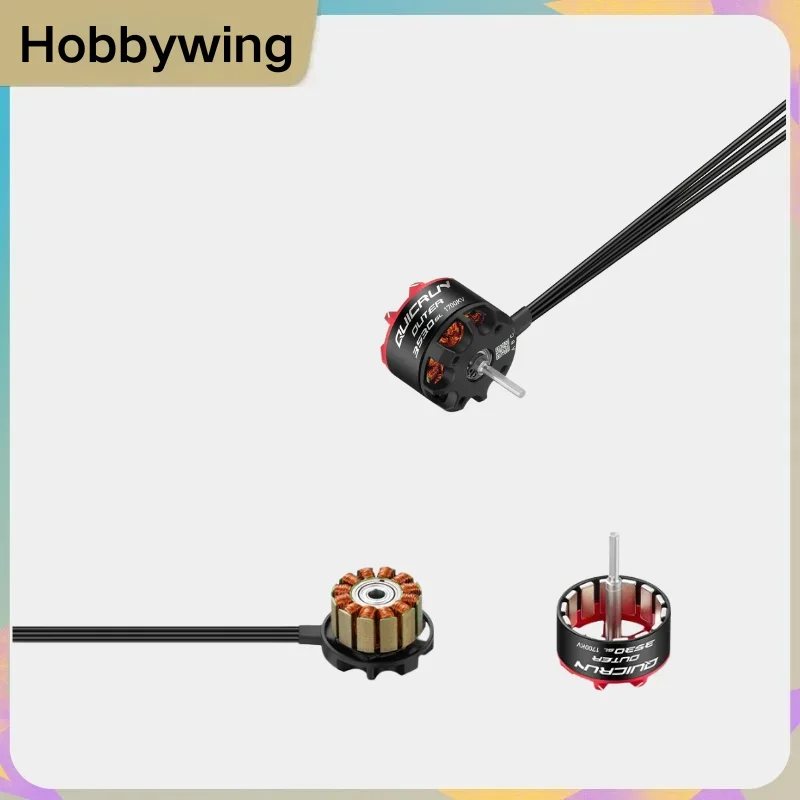 Фото Бесколлекторный мотор VoltSHobbywing Quicrun Outer 3530 SL 1700KV 2200KV для радиоуправляемых машин и грузовиков масштаба 1/10 и 1/12 №2