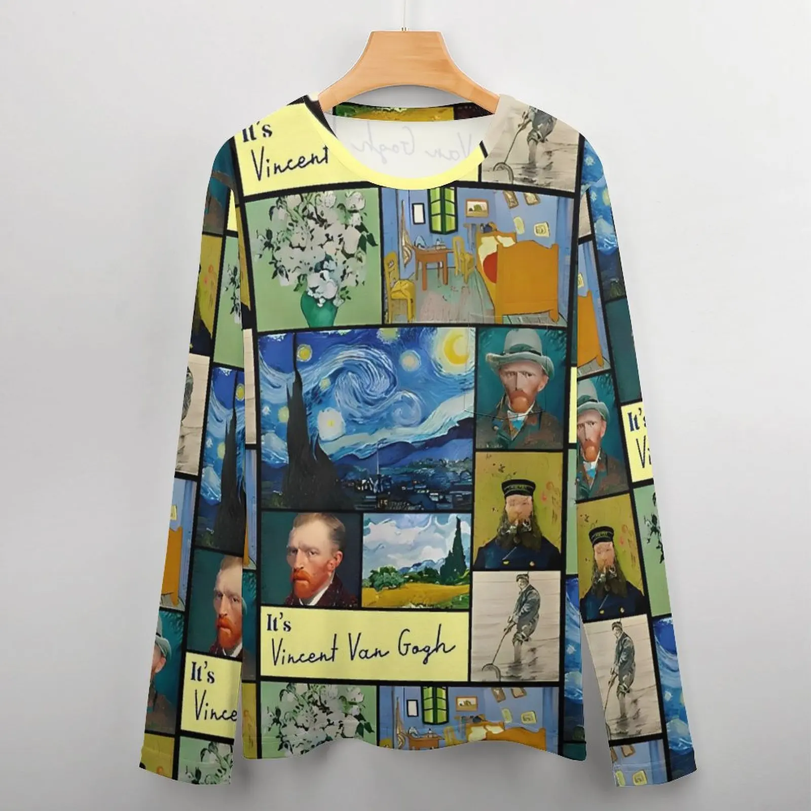 Vincent Van Gogh Collection T-Shirt Spring Fun T-Shirts Men Retro Graphic Tshirt 3XL 4XL 5XL