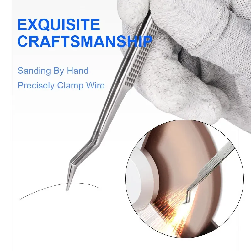 Пинцет MECHANIC Aax-17 для точного зажима оловянной проволоки нескользящий и