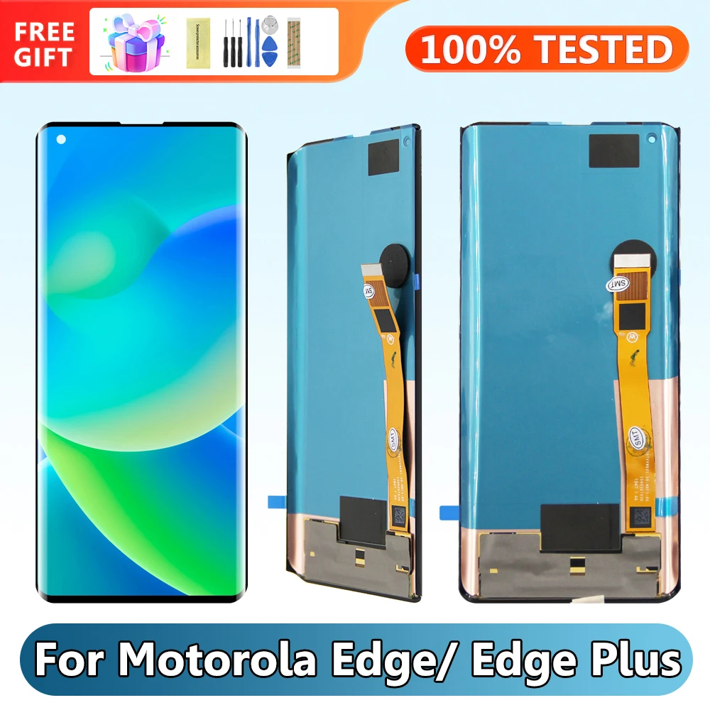 OLED-экран для Motorola Moto Edge XT2063-2 Lcd дисплей сенсорный экран в сборе с рамкой для Motorola Edge + Edge Plus