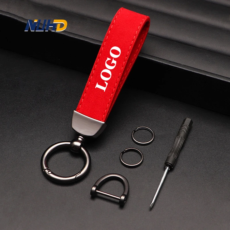 

Suede Car Keychain For Toyota Honda Mazda Nissan Suzuki Lexus Subaru Mitsubishi Infiniti Key Rings Metal Anti-loss Accessories