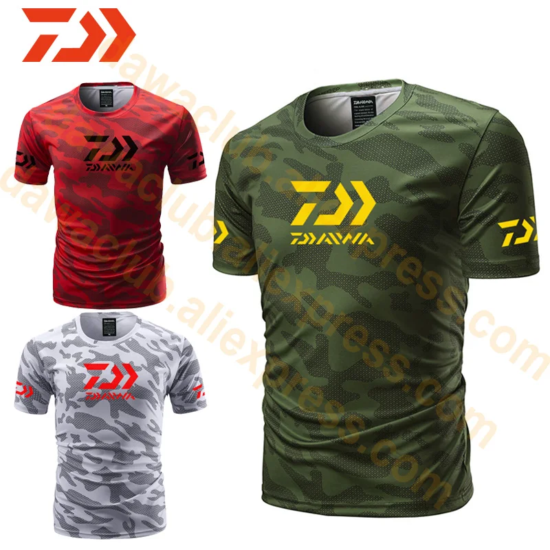 

Summer Clothing Fishing Camouflage Outdoor Fishing Tshirt Breathable Letter Short Sleeve Top Sport Fishing Jersey Tee