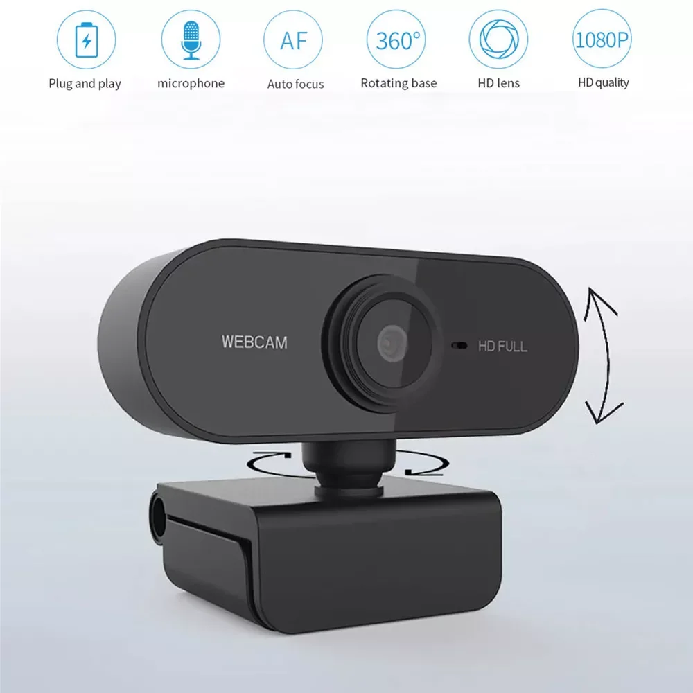 

1080P HD Web Camera with Microphone Streaming Computer USB Web Camera Best Widescreen Camera for PC Mac Laptop Desktop