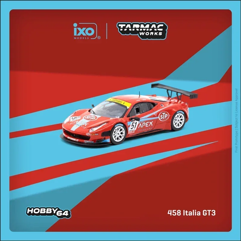 Tarmac Works x IXO 1:64 458 Italia GT3 FIA Европа 2011 литая модель автомобиля