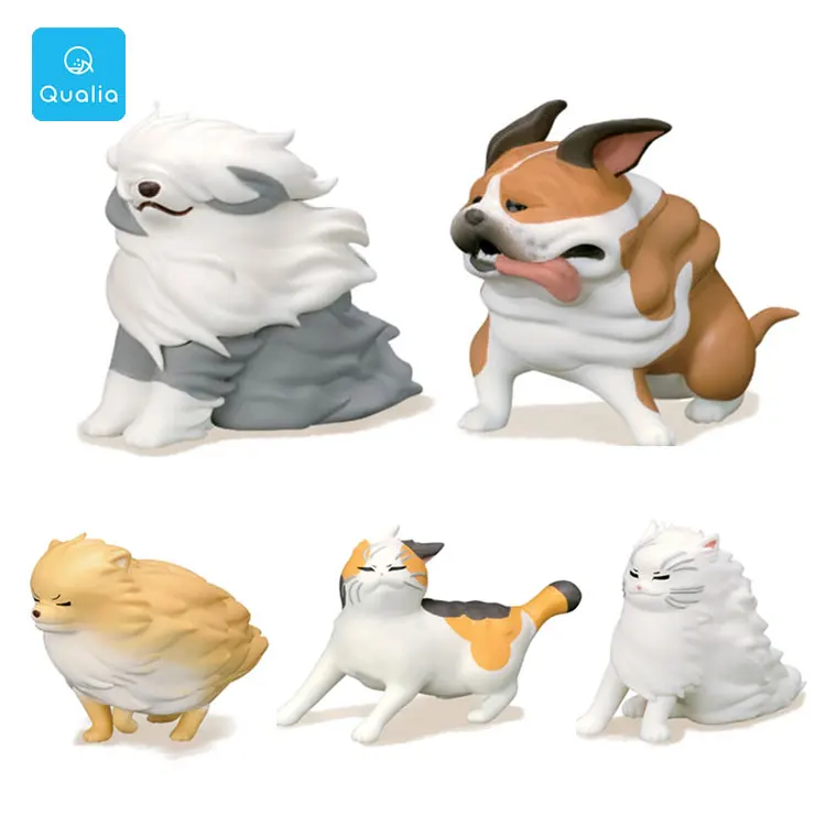 Капсульная игрушка QUALIA Gachapon ветер животные поднимающаяся фигурка украшение для