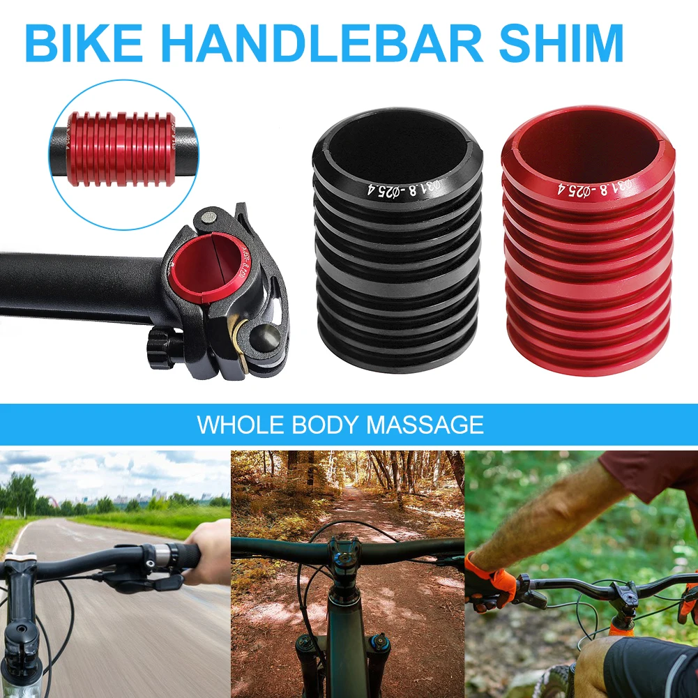 

Bike Handlebar Shim 25.4mm to 31.8mm Aluminum Alloy Bicycle Handlebar Adapter Stem Reducer Shim for Folding Bikes Accessories